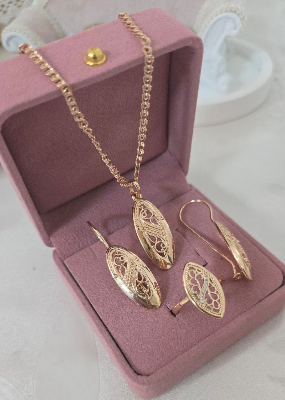 Imperial Lace Filigree Jewelry Set