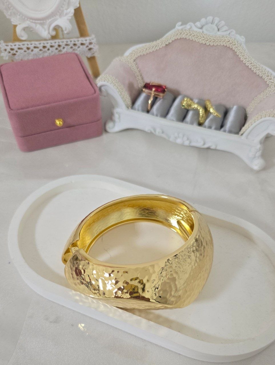 Bold Gold-Plated Cuff Bracelet