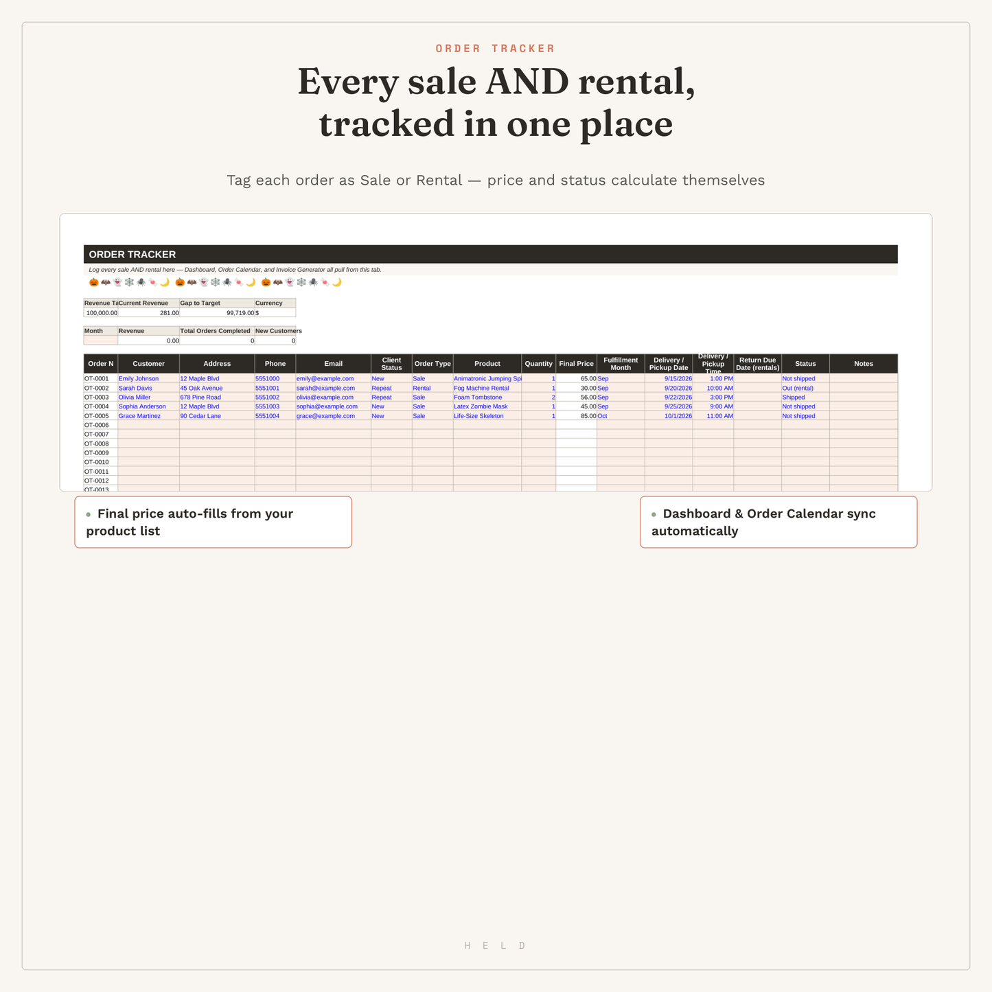 Halloween Prop & Decor Maker Planner