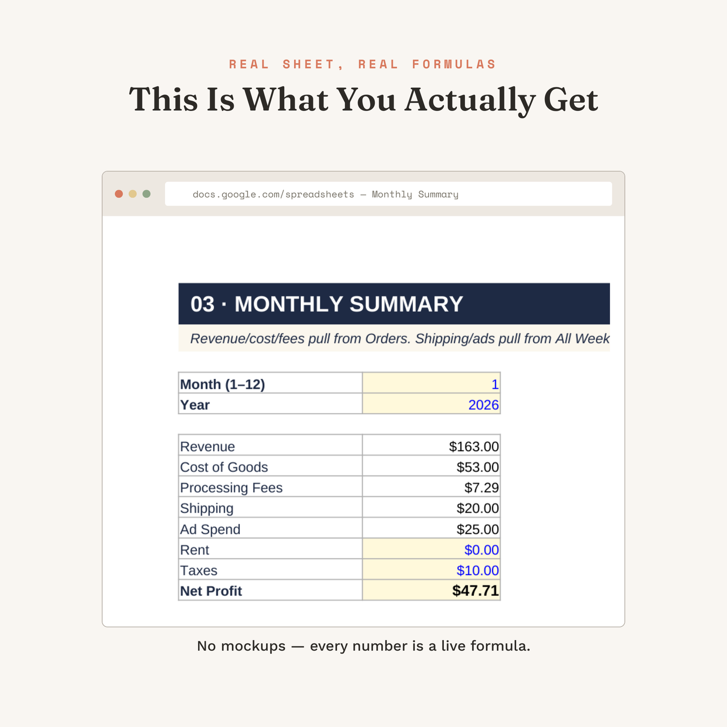 Social Shop Order Tracker (Jewelry, Gadgets & Small Goods)